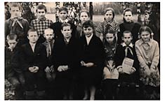 первые ученики Челядинской начальной школы